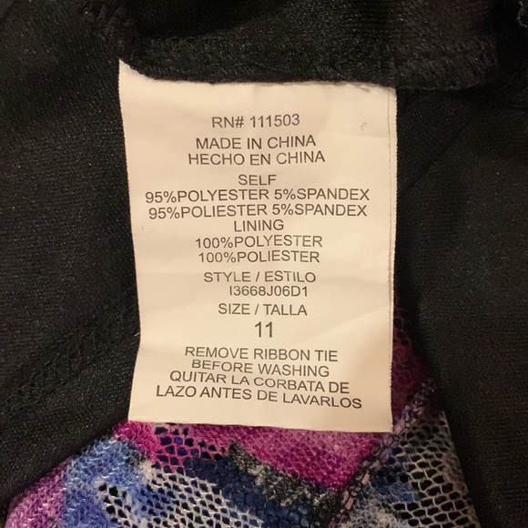 Juniors Floral Strapless Dress - Picture 4 of 5